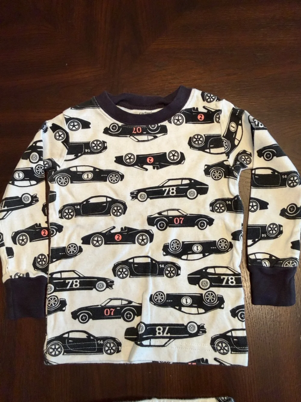 Carter’s Baby Boy Bundle 18M Pajama Set + Gray Sleeper Cars Outfit 2 Pc Lot